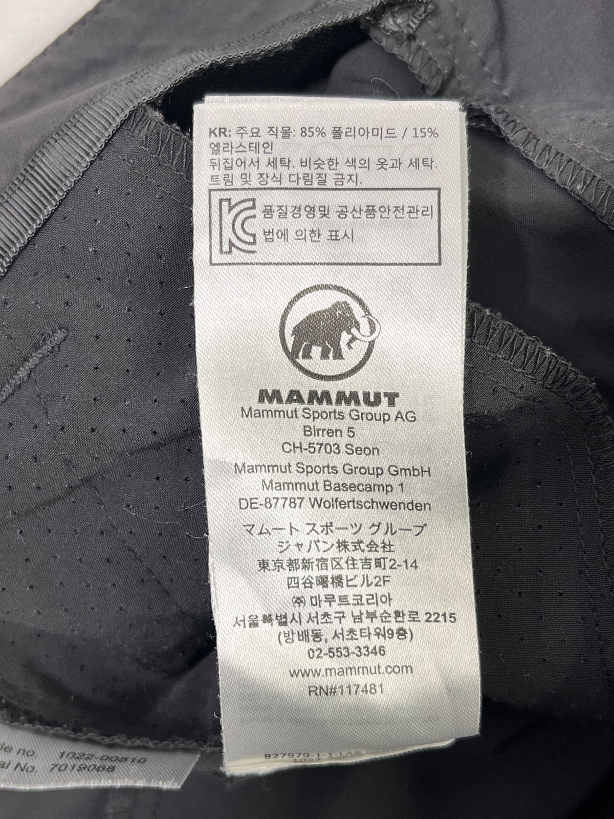 PANTALÓN MAMMUT MUJER TALLA 34 CONVERTIBLE TREKKING
