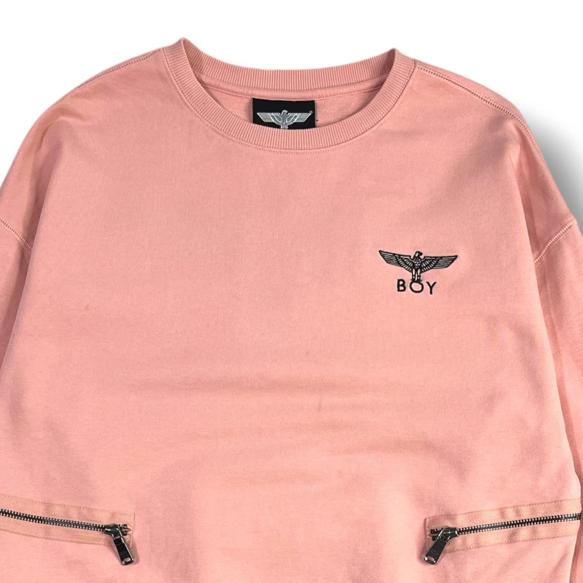 POLERÓN BOY LONDON MUJER TALLA XS ROSADO CON CIERRES