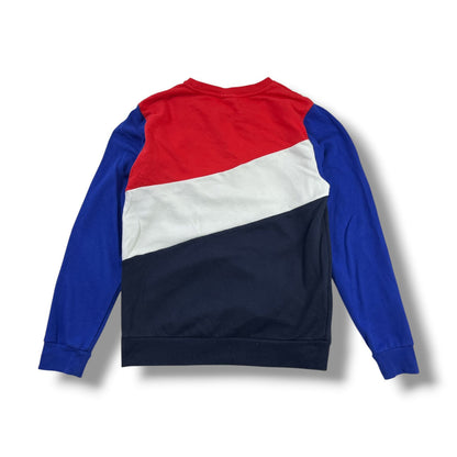 POLERÓN REEBOK COLOR BLOCK ROJO/AZUL