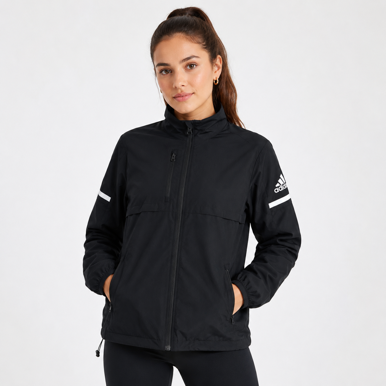 CHAQUETA ADIDAS HOCKEY NEGRA MUJER TALLA S