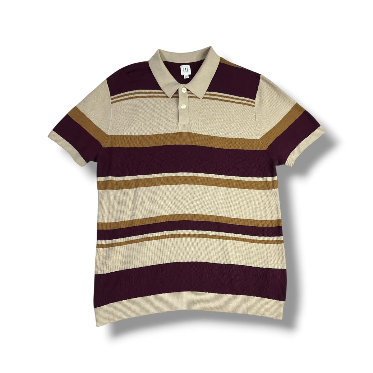 POLERA POLO GAP HOMBRE TALLA L A RAYAS