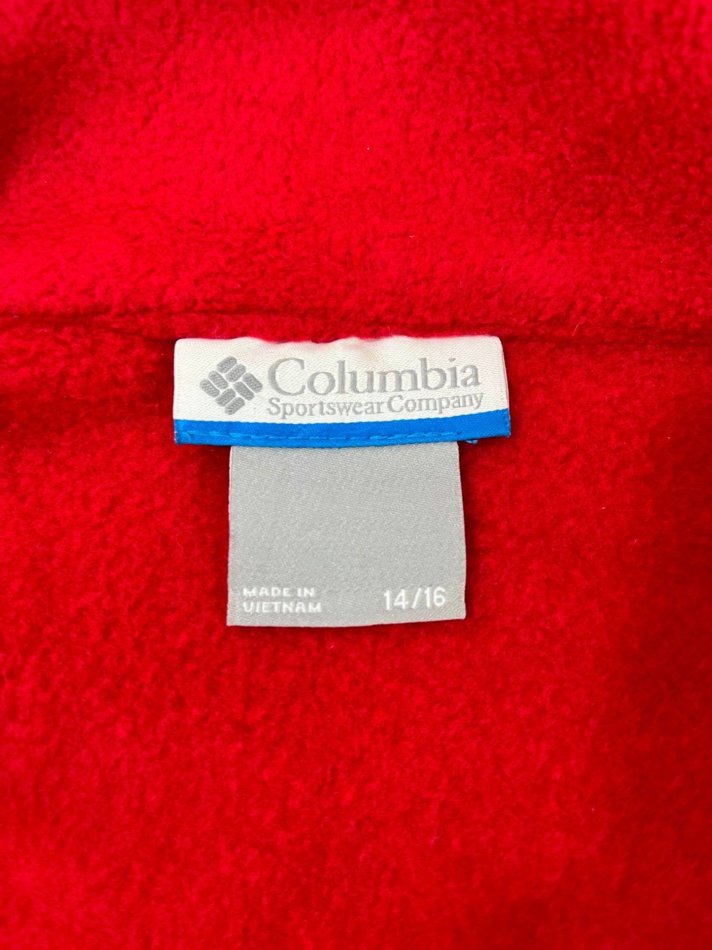 Etiqueta Columbia Sportswear talla 14/16