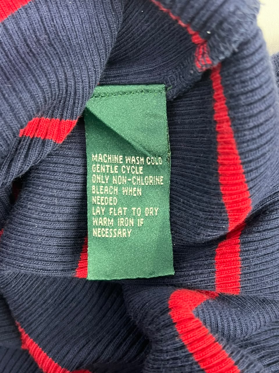 POLERA SIN MANGAS LAUREN ACTIVE RALPH LAUREN MUJER TALLA XL AZUL MARINO A RAYAS