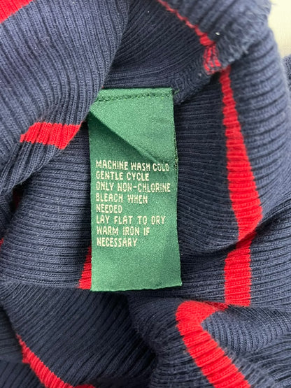 POLERA SIN MANGAS LAUREN ACTIVE RALPH LAUREN MUJER TALLA XL AZUL MARINO A RAYAS