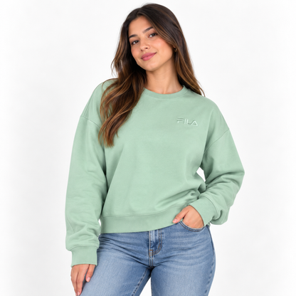 POLERÓN FILA MUJER TALLA L VERDE MENTA