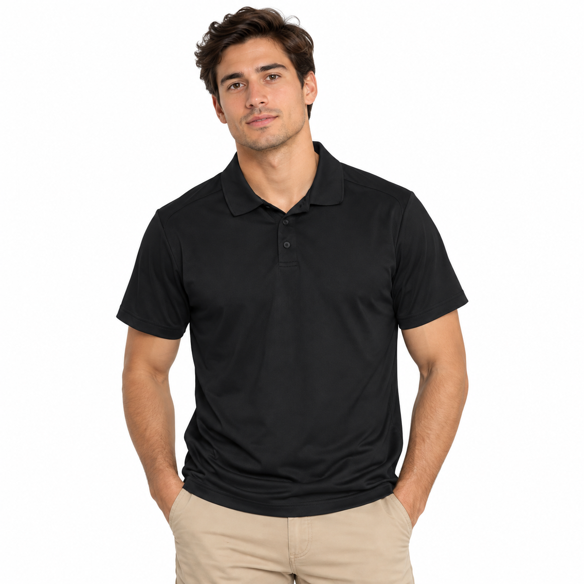 POLERA POLO OLD NAVY ACTIVE HOMBRE TALLA L NEGRA