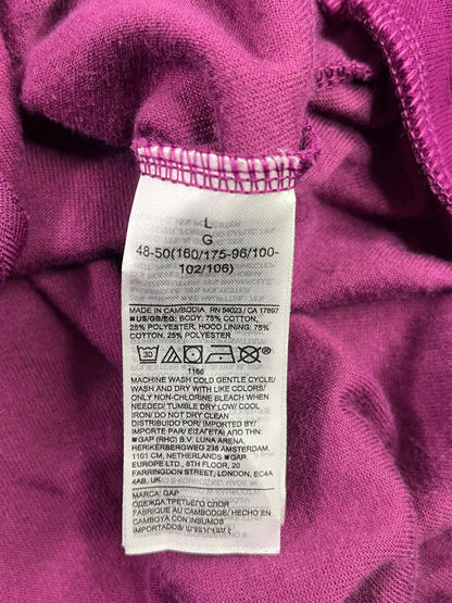 POLERÓN GAP VELOUR MUJER TALLA L MORADO