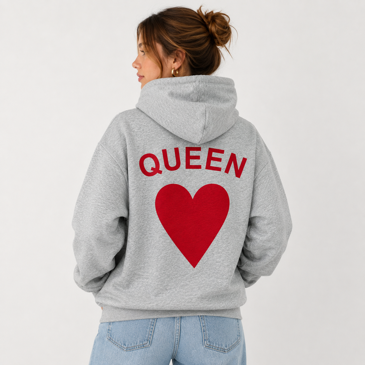 POLERÓN COUPLES CHOICES “QUEEN” TALLA L GRIS