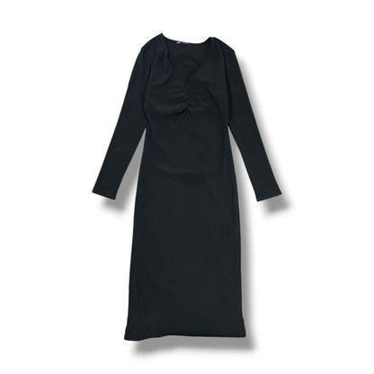 VESTIDO ZARA MUJER NEGRO MANGA LARGA · TALLA XL