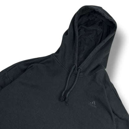 POLERÓN ADIDAS MUJER TALLA M OVERZISE NEGRO CON CAPUCHA