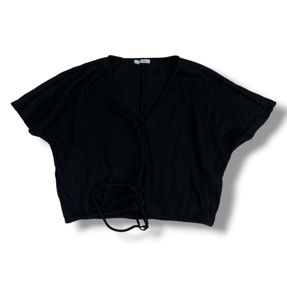 TOP ZARA MUJER NEGRO TALLA M
