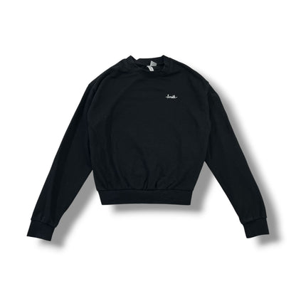 POLERÓN H&M DIVIDED SMILE MUJER TALLA XS NEGRO