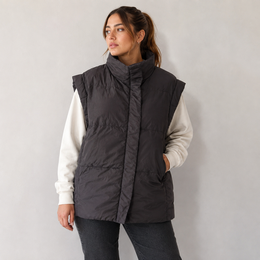 CHAQUETA ACOLCHADA GAP MUJER SIN MANGAS · TALLA S