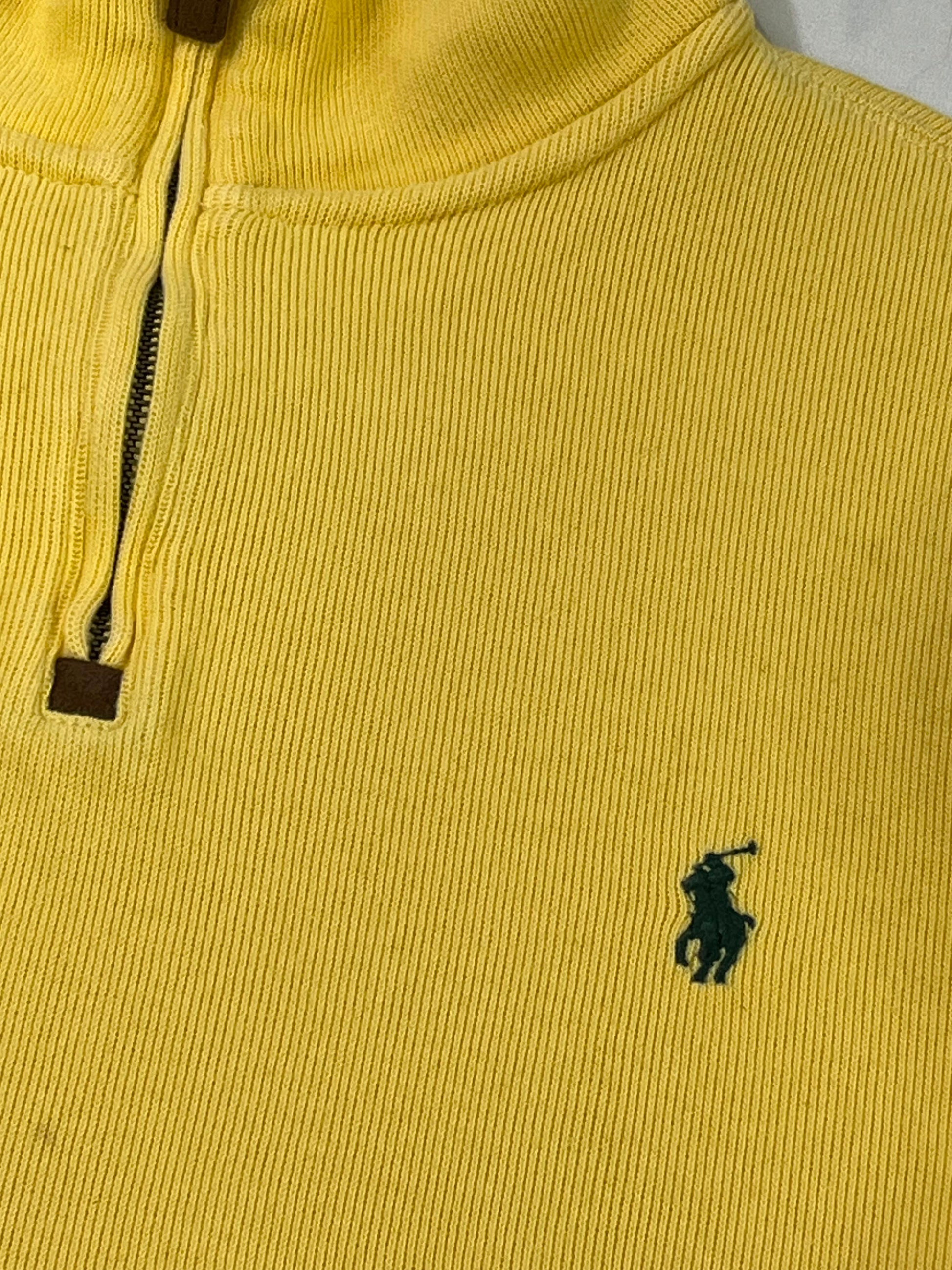 Sweater Polo Ralph Lauren amarillo detalle zipper