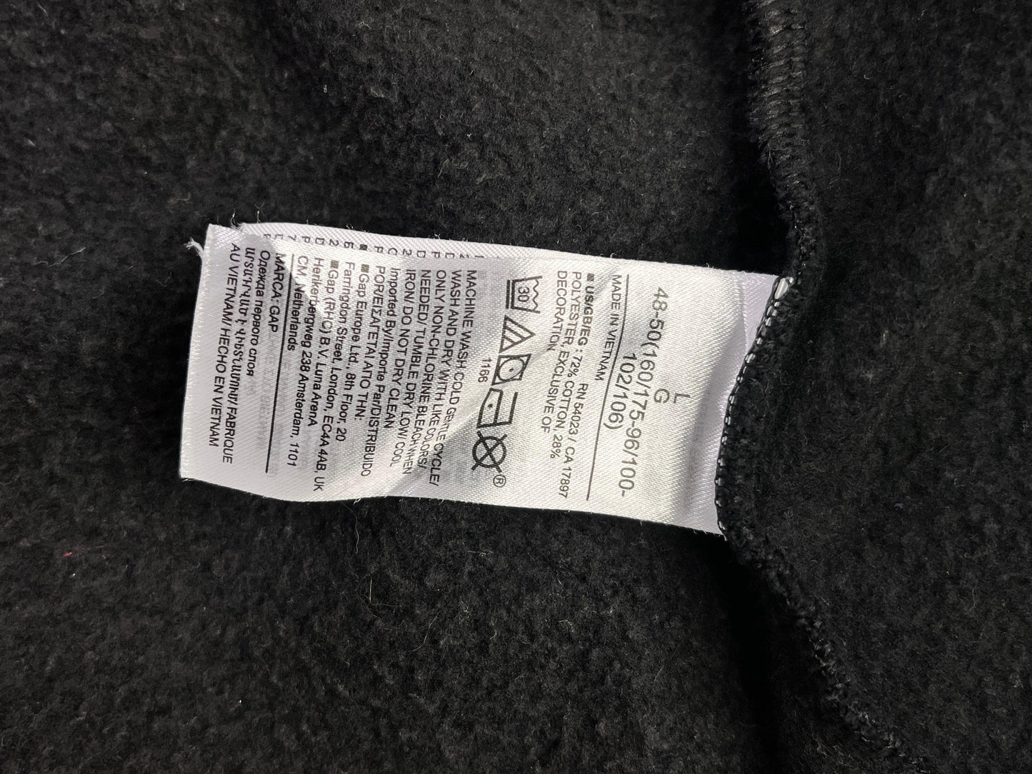 SOBRECAMISA GAP MUJER TALLA L NEGRA