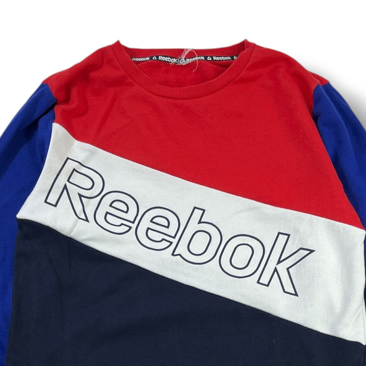 POLERÓN REEBOK COLOR BLOCK ROJO/AZUL