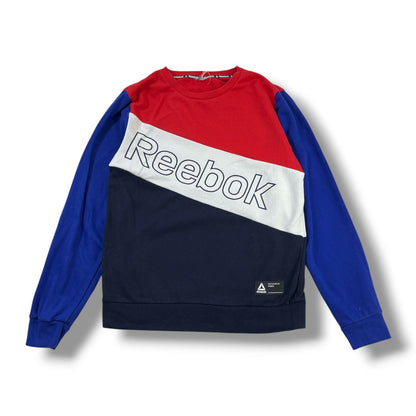 POLERÓN REEBOK COLOR BLOCK ROJO/AZUL