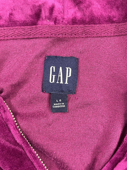 POLERÓN GAP VELOUR MUJER TALLA L MORADO