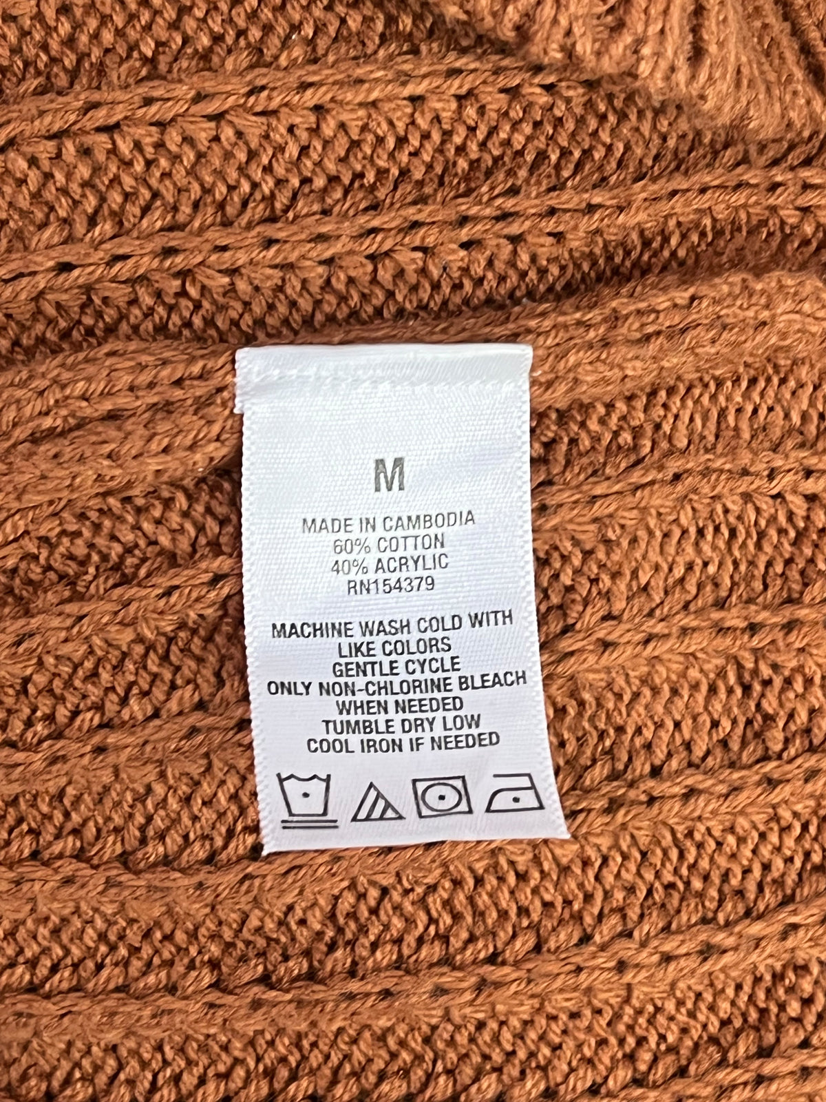 SWEATER AÉROPOSTALE MUJER TALLA M CROP CAFÉ