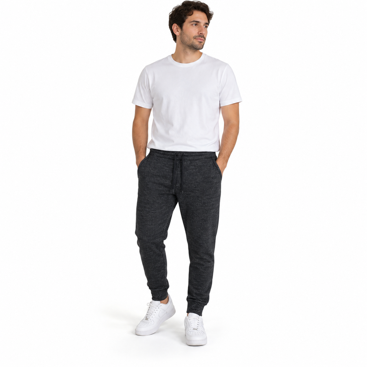 PANTALÓN JOGGER CHAMPION TALLA XL GRIS JASPEADO