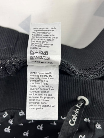 PANTALÓN JOGGER CALVIN KLEIN NEGRO ESTAMPADO TALLA S