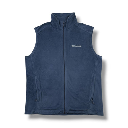 CHALECO POLAR SIN MANGAS COLUMBIA HOMBRE TALLA M AZUL