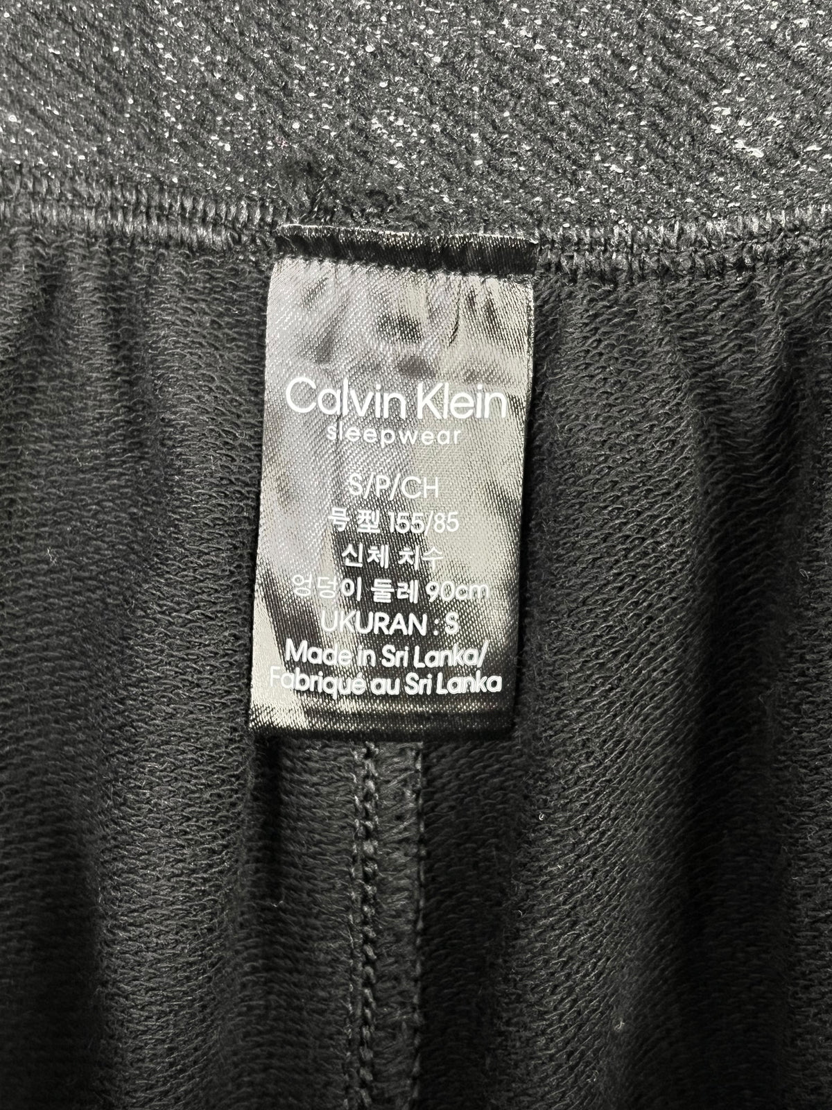 PANTALÓN CALVIN KLEIN SLEEPWEAR NEGRO · TALLA S