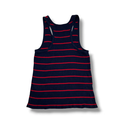 POLERA SIN MANGAS LAUREN ACTIVE RALPH LAUREN MUJER TALLA XL AZUL MARINO A RAYAS