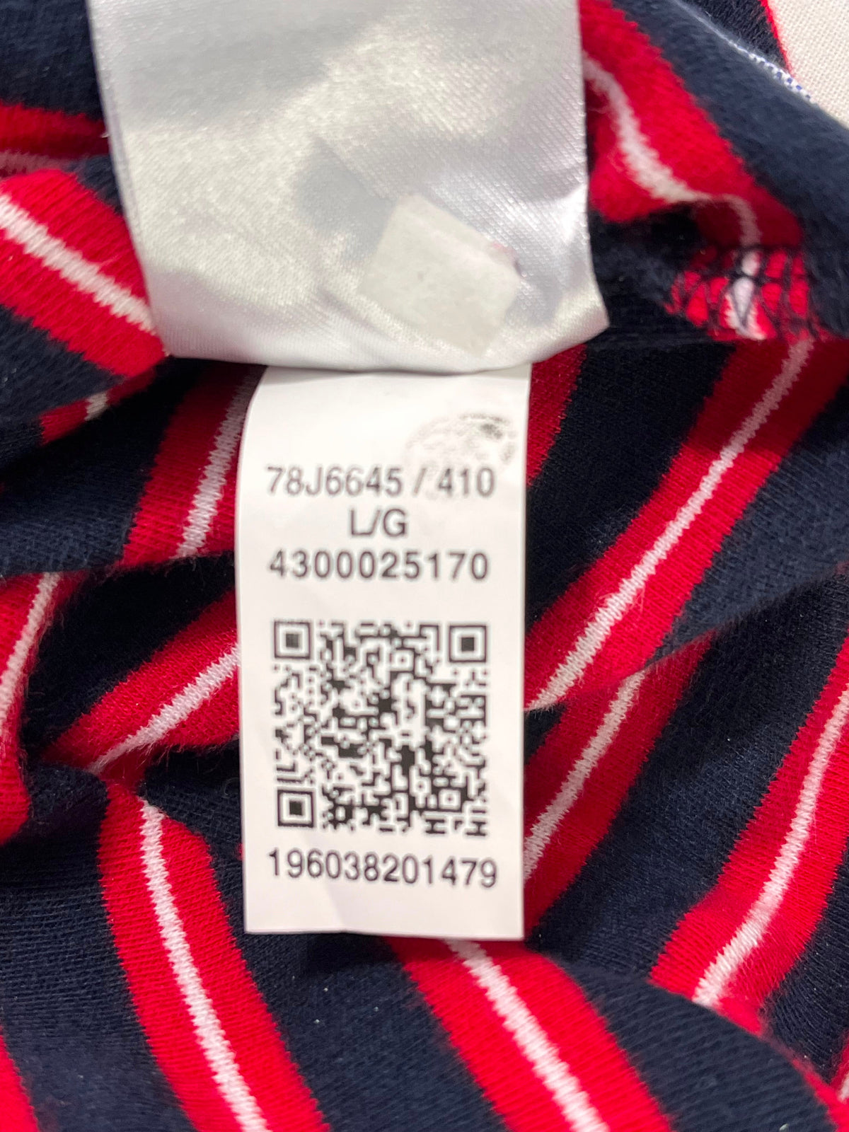 Polera Tommy Hilfiger Rayada Hombre Talla L