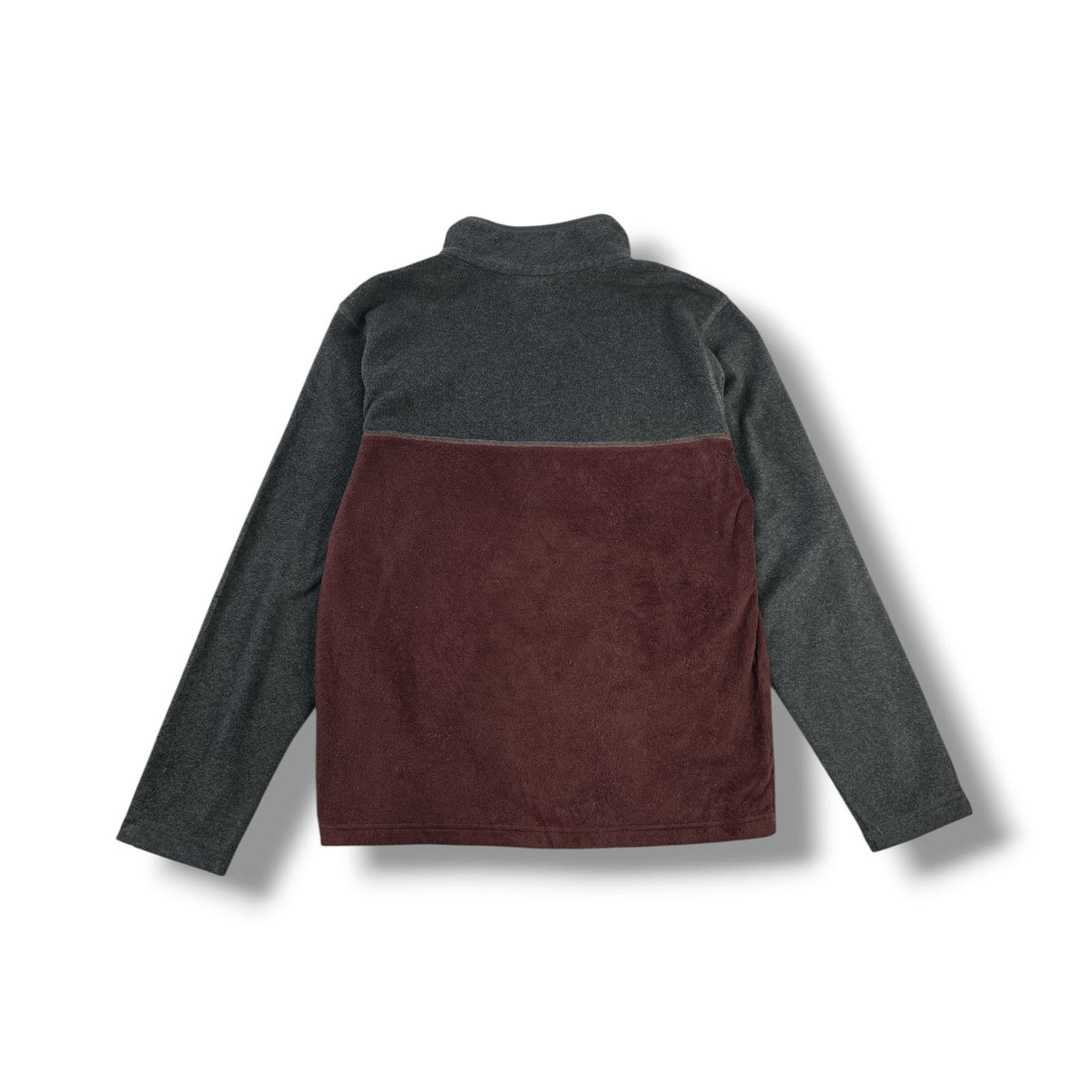 POLAR COLUMBIA HOMBRE TALLA M GRIS/BURDEO