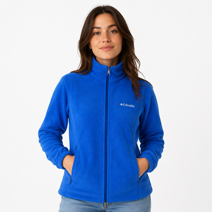POLAR COLUMBIA MUJER TALLA L CELESTE TURQUESA