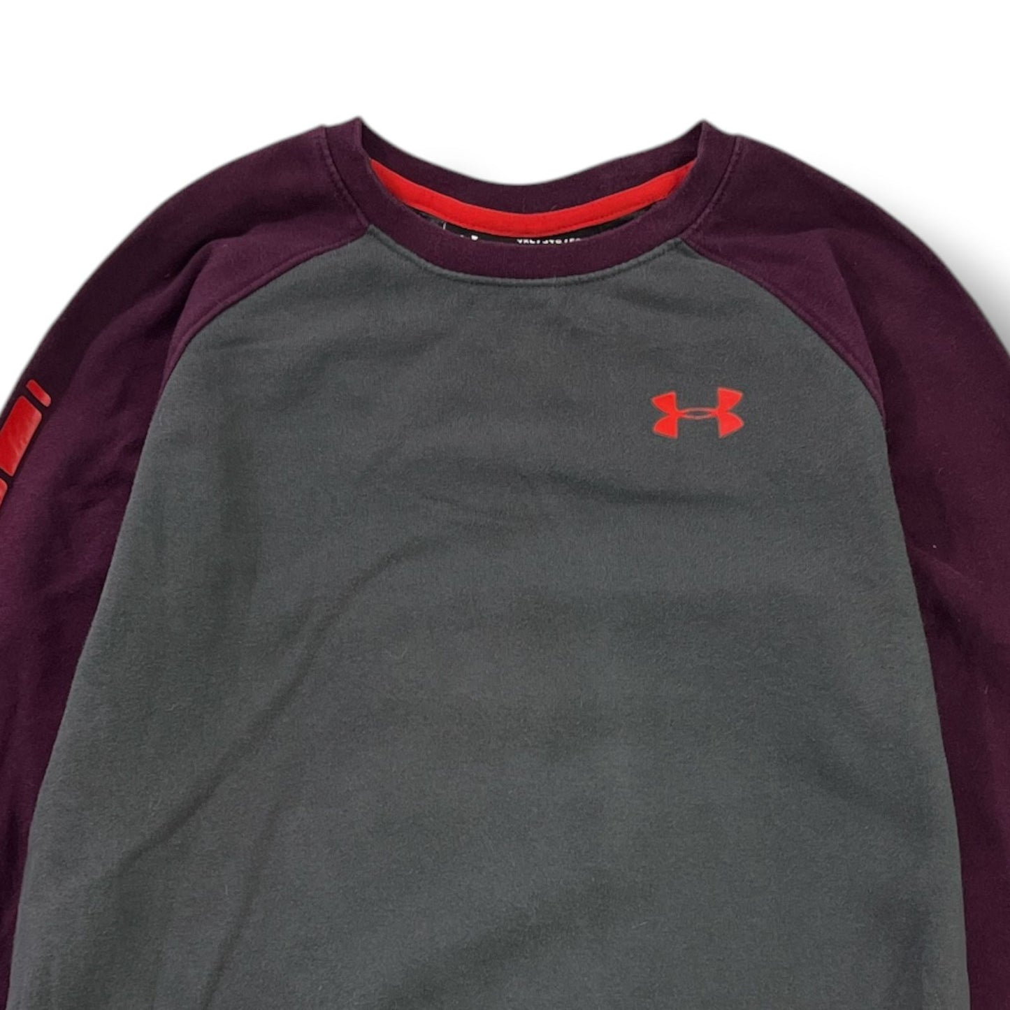 POLERÓN UNDER ARMOUR COLDGEAR YOUTH TALLA YXL – GRIS/BURDEO