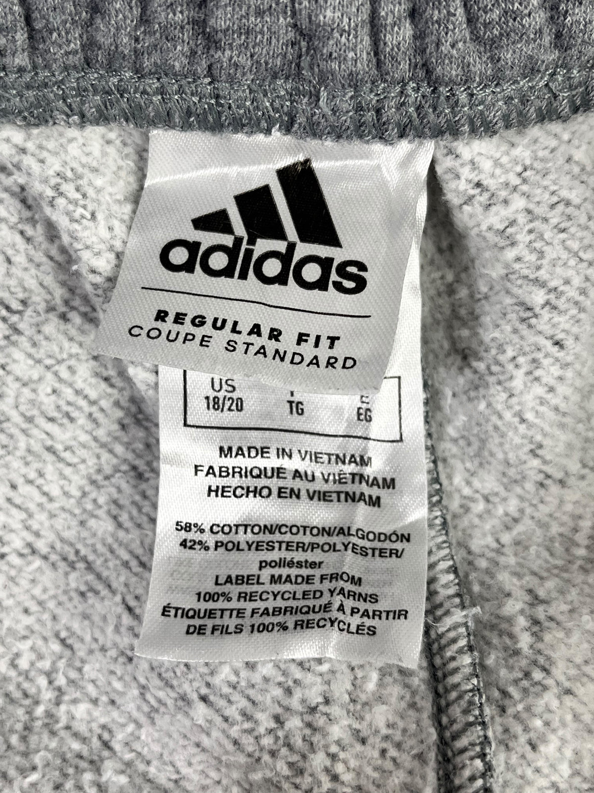 PANTALÓN JOGGER ADIDAS JUVENIL XL GRIS