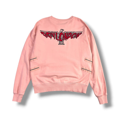 POLERÓN BOY LONDON MUJER TALLA XS ROSADO CON CIERRES