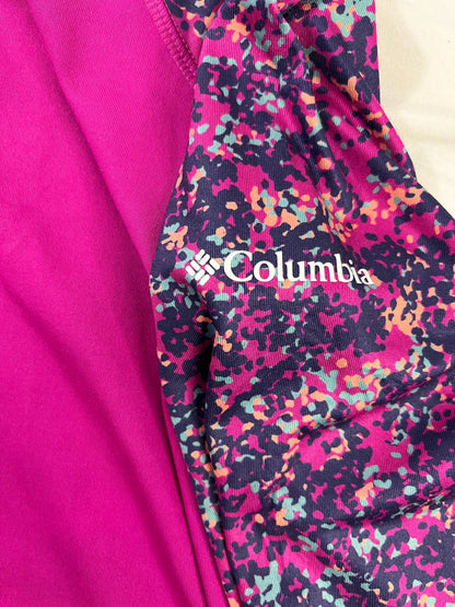 POLERA COLUMBIA OMNI-SHADE NIÑA TALLA L (14/16) ROSADA