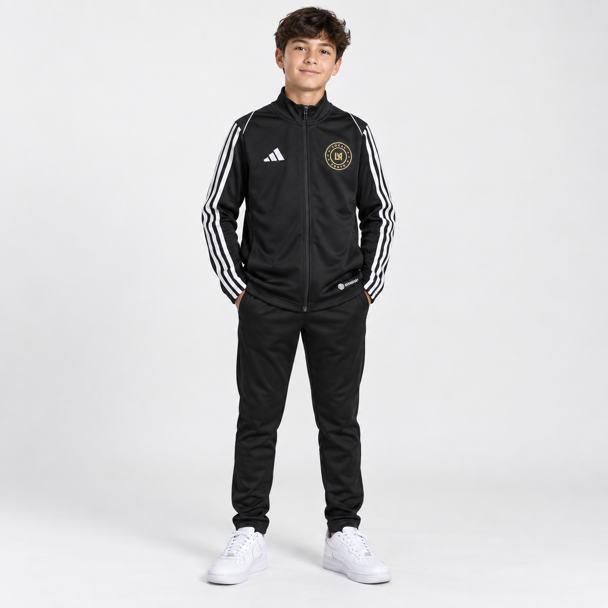 POLERÓN DEPORTIVO ADIDAS LAFC SOCAL YOUTH NIÑO TALLA 13-14 AÑOS