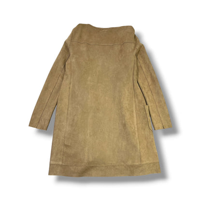 ABRIGO JOAN VASS NEW YORK MUJER XS BEIGE EFECTO GAMUZA