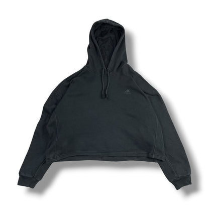 POLERÓN ADIDAS MUJER TALLA M OVERZISE NEGRO CON CAPUCHA