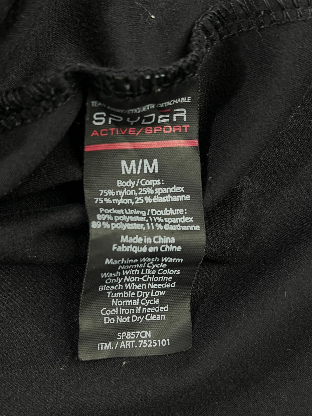 CHAQUETA SPYDER ACTIVE/SPORT MUJER TALLA M NEGRA