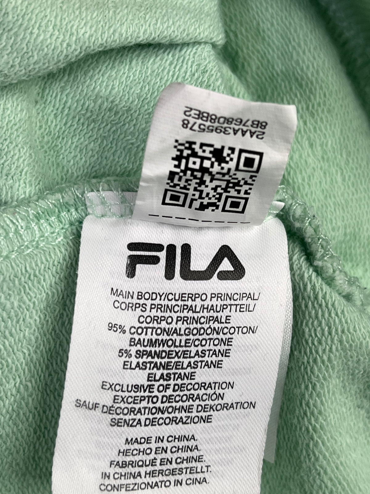 POLERÓN FILA MUJER TALLA L VERDE MENTA