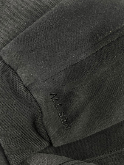POLERÓN ADIDAS MUJER TALLA M OVERZISE NEGRO CON CAPUCHA